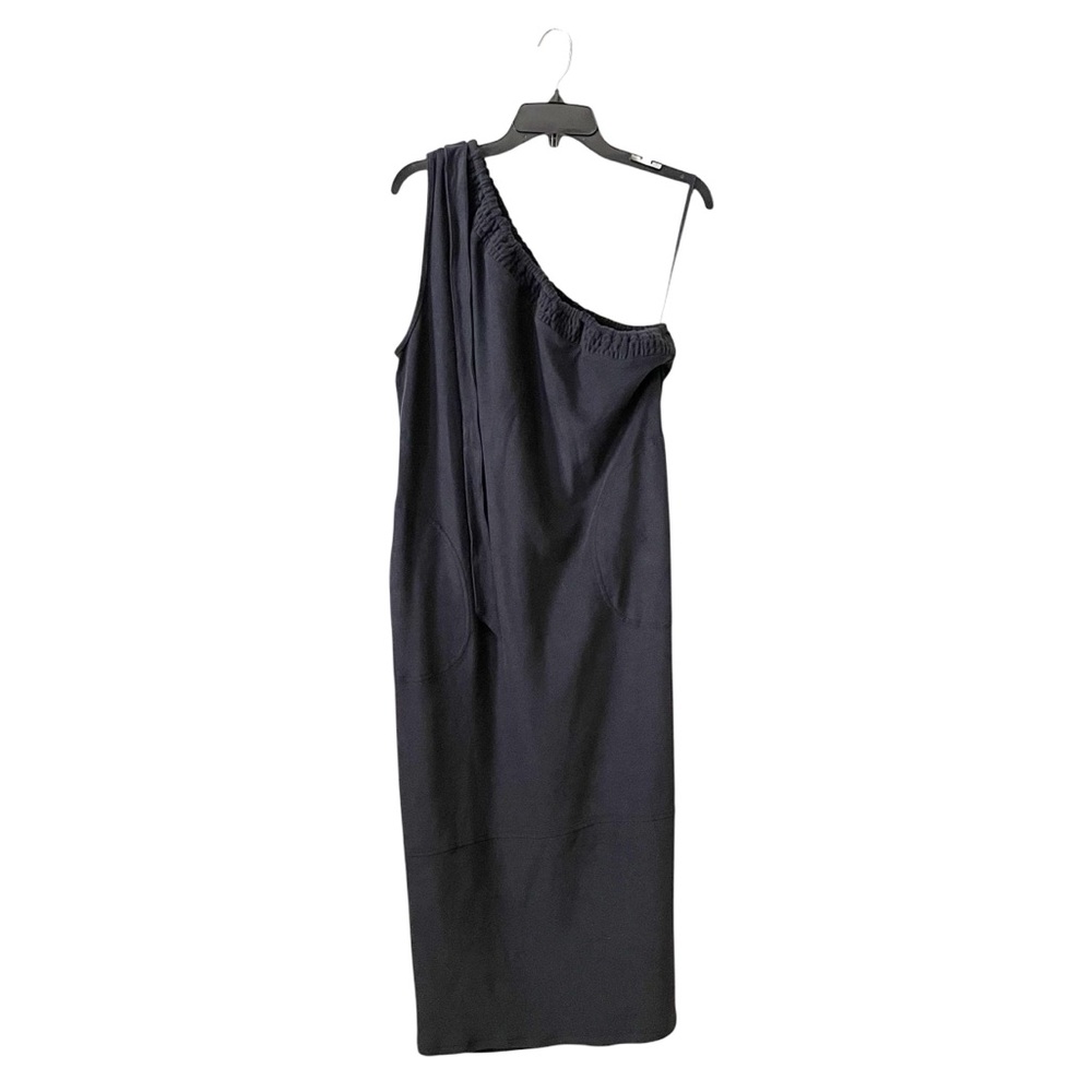 Daily Practice by Anthropologie Ruched One-Shoulder Dress Women's Size S Black
